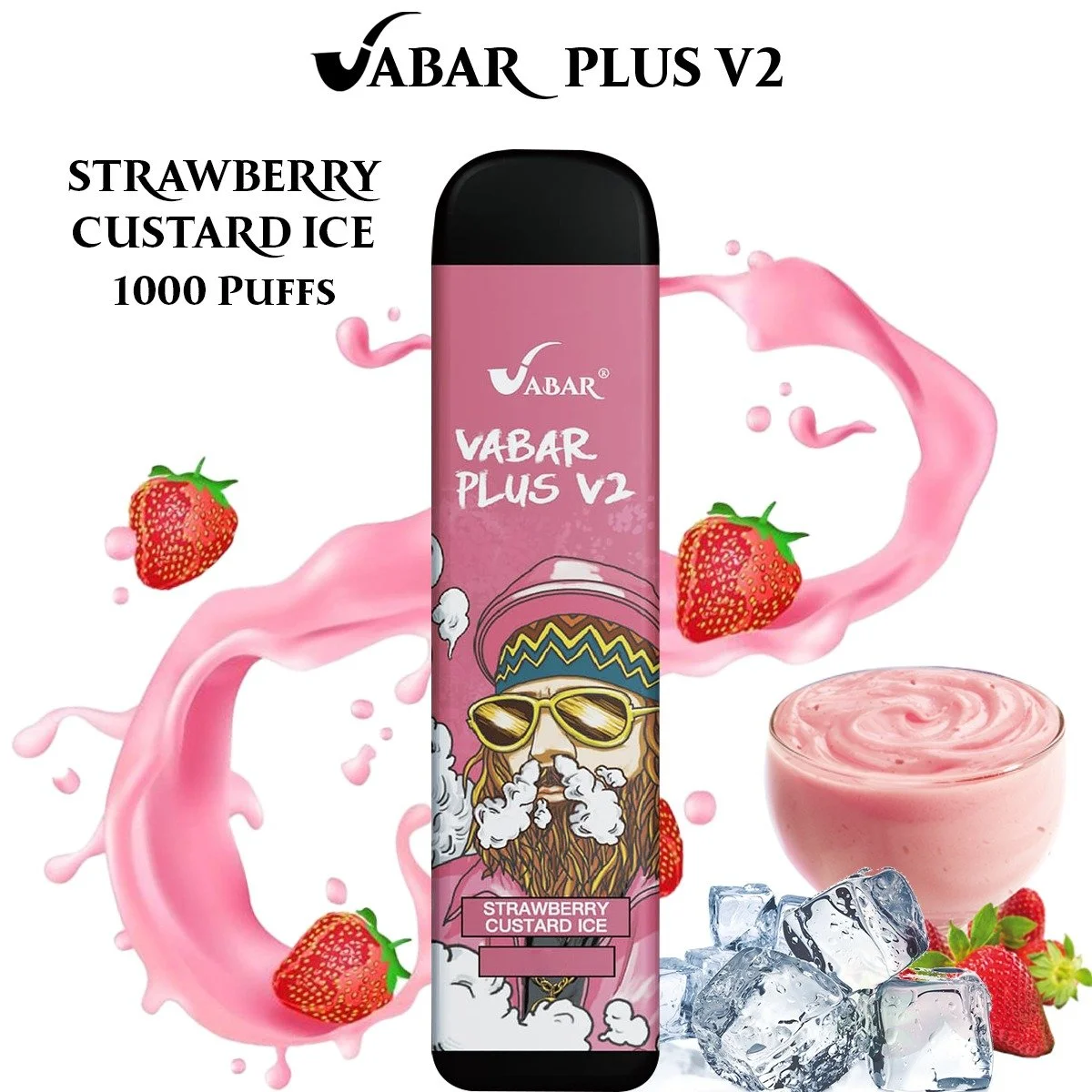 VBAR PLUS V2-STRAWBERRY CUSTARD