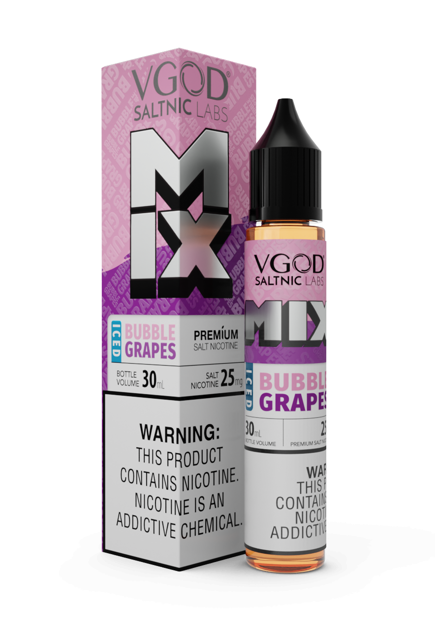 سالت آدامس انگور و یخ ویگاد|VGOD Mix Iced Bubble Grapes