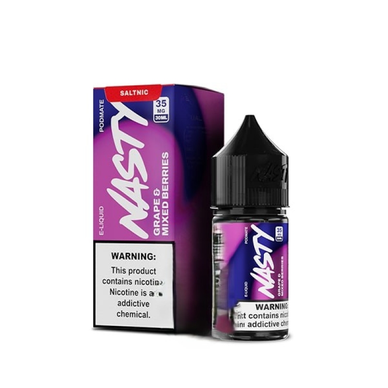 سالت انگور و توت نستی|Nasty Grape mixed berries SaltNic