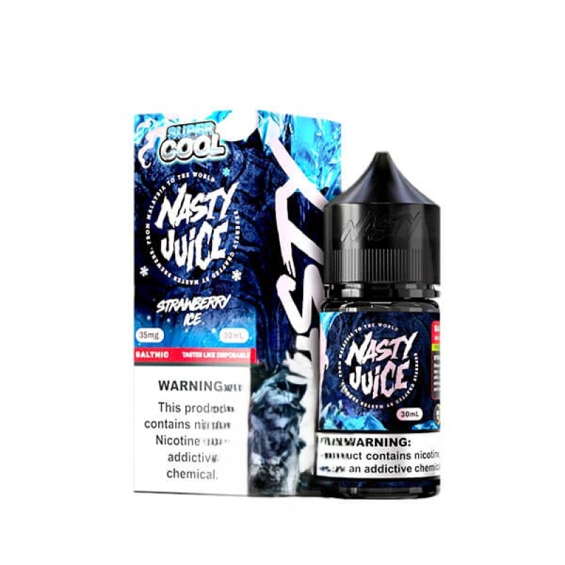 سالت توت فرنگی یخ نستی|Nasty Strawberry Ice SaltNic