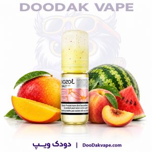 سالت انبه هلو هندوانه وزول ۱۰ میل | VOZOL MANGO PEACH WATERMELON Salt Nic 10ml با نیکوتین ۲۰ میلی‌گرم
