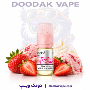 سالت بستنی توت فرنگی وزول ۱۰ میل | VOZOL STRAWBERRY ICE CREAM Salt Nic 10ml با نیکوتین ۲۰ میلی‌گرم
